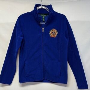 Lauren Ralph Lauren Women’s Royal Blue Fleece Jacket M